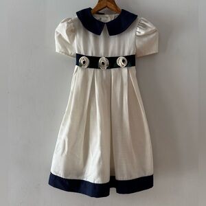 Bonnie Jean Dress, size 6, retro, vintage, rose, flower, cute, feminine, classic